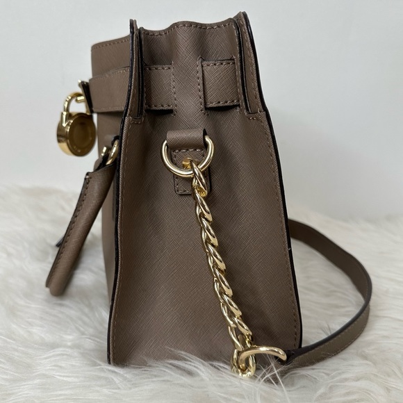 Michael Kors Hamilton East West Satchel Leather Bag - Picture 10 of 16